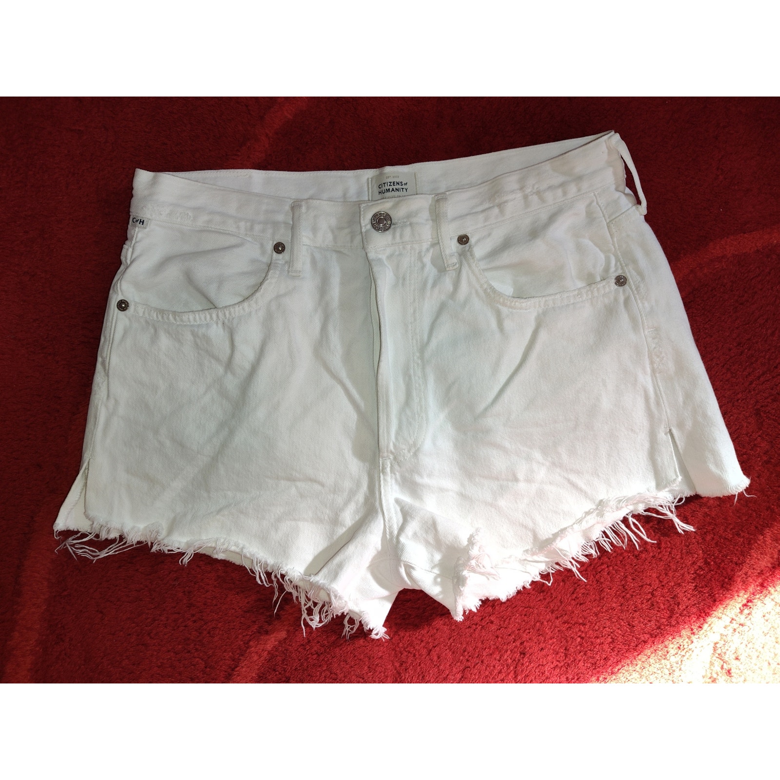 Citizens Of Humanity Annabelle White Jean Shorts Sz 27